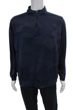 Camisa masculina Peter Millar estampa camuflagem meio zíper azul marinho tamanho grande comprar usado  Enviando para Brazil