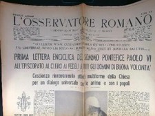 Osservatore romano 184 usato  Italia