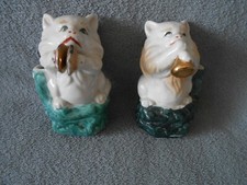 Figurines chats musiciens d'occasion  Rouen-
