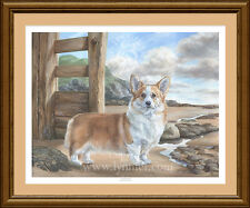 WELSH CORGI Fine Art edição limitada impressão de cachorro 'Beachcomber' por Lynn Paterson comprar usado  Enviando para Brazil
