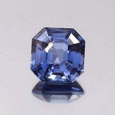 Piedra preciosa suelta corte Asscher zafiro azul real natural de Ceilán AAA 9x9 mm segunda mano  Embacar hacia Mexico