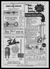 1954 Patente Novidade Empresa Futon Illinois City Caixas de Carta Panelas de Poeira Impressão Anúncio, usado comprar usado  Enviando para Brazil