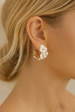 Anthropologie pearl hoop for sale  Bronx