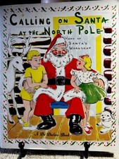 Calling on Santa at the North Pole Vtg Children’s Book Christmas,1954,Beautiful comprar usado  Enviando para Brazil