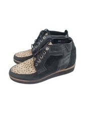 Leather creepers black for sale  LONDON