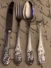 Usado, Conjunto de Talheres Infantil Berndorf GRIMM MARCHEN em Prato de Prata 90g *INCRÍVEL* comprar usado  Enviando para Brazil
