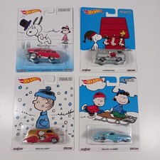 Lote de 4 Hot Wheels 2016 Premium Pop Culture Holiday Peanuts Snoopy Real Riders comprar usado  Enviando para Brazil