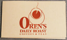 Usado, Cartão de visita vintage Oren's Daily Roast Coffee & Tea - Nova York comprar usado  Enviando para Brazil