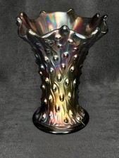 VASO DE VIDRO CARNAVAL AGACHADO AMETISTA TRONCO ÁRVORE NORTHWOOD MARCADO 6,5 " comprar usado  Enviando para Brazil
