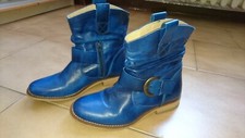 Stivaletti pelle blu usato  San Giorgio di Piano