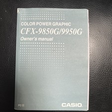 Color Power Graphic CFX-9850G/9950G Manual do Proprietário's, Casio comprar usado Color Power Graphic CFX-9850G/9950G Manual do Proprietário's, Casio comprar usado  Enviando para Brazil