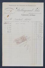 Invoice 1911 caisses d'occasion  Expédié en Belgium