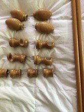 Wooden pole curtain for sale  Saint Cloud