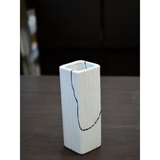 Vaso de flores de porcelana branca moderno japonês índigo Kintsugi comprar usado  Enviando para Brazil