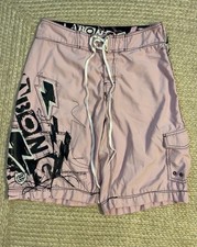 Bermuda de Natação Masculina Billabong RARA 34 Rosa Lightning Y2K Taj Burrow, usado comprar usado  Enviando para Brazil