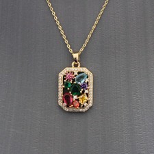 Pendentif collier strass d'occasion  Saint-Etienne