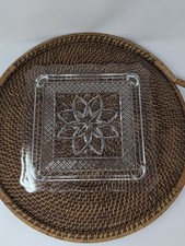 Prato quadrado para bolo Imperial Cape Cod 10 pol. Feito das décadas de 1930 a 1980. comprar usado  Enviando para Brazil
