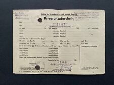 kriegsurlaubsschein gebraucht kaufen  Pirmasens