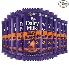 Barra de chocolate Cadbury Dairy Milk Roast Amêndoa - 36 gramas por pacote - (pacote com 12), usado comprar usado  Enviando para Brazil
