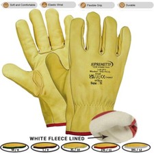 Yellow leather gardening for sale  LONDON