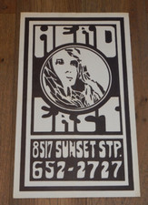 VINTAGE, ORIGINAL DÉCADA DE 1960 SALÃO DE CABELEIREIRO HEAD EAST, HOLLYWOOD, PÔSTER TIRA PÔR DO SOL comprar usado  Enviando para Brazil