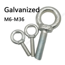 Parafusos de elevação de aço galvanizado para os olhos M6 M8 M10 M12 M14 M16 M18 M20 M22 M24 M30 M36 comprar usado  Enviando para Brazil