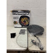 Grelha elétrica de mesa Elite Gourmet sem fumaça antiaderente, 14" preta EMG-980B comprar usado  Enviando para Brazil
