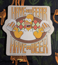 4 x porta-copos de papelão colecionáveis The Simpsons Homer 'Have No Fear Have A Beer' comprar usado  Enviando para Brazil