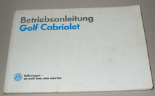 Betriebsanleitung golf cabriol gebraucht kaufen  Schortens