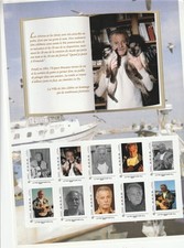 Planche timbres .brassens. d'occasion  Besançon