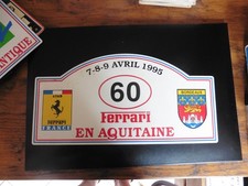 Plaque rallye ferrari d'occasion  Évreux