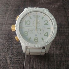 Relógio cronógrafo Nixon 51-30 detalhes em ouro branco 300m à prova d'água comprar usado  Enviando para Brazil