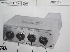 Brociner preamplifier photofac for sale  Vermont