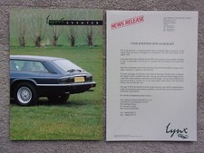 Lynx eventer jaguar for sale  BENFLEET