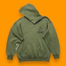 De Colección USMC Sudadera con Capucha Pullover Militar Verde Oliva Años 90 Mezcla de Algodón Mediana segunda mano  Embacar hacia Argentina