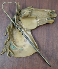 Bandeja decorativa de cinzas vintage bronze ferro fundido figura equina c década de 1940 faroeste comprar usado  Enviando para Brazil