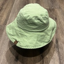 Chapéu de sol August Hat Co. verde cáqui pesca ao ar livre praia algodão macio reversível comprar usado  Enviando para Brazil