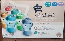 Mamadeiras Tommee Tippee Natural Start ~ Anti-cólica 9 oz Fiesta pacote com 6  comprar usado  Enviando para Brazil
