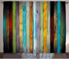 CORTINAS COLORIDAS LUNARÁVEIS VERTICAIS TÁBUAS DE MADEIRA EM CORES DIFERENTES RÚSTICAS comprar usado  Enviando para Brazil