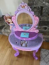 SOFIA THE FIRST Vanity Table Child Size With Mirror & Jewelry Box 1st -No Sounds, usado comprar usado  Enviando para Brazil
