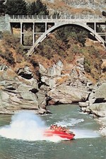 Cartão postal Vin(1) Nova Zelândia, Queenstown Shotover barco a jato/ponte P 29/10/1984(630 comprar usado  Enviando para Brazil