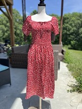Red white smocked for sale  Monroe