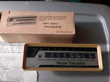 Vtg recipe calculator for sale  Cambridge