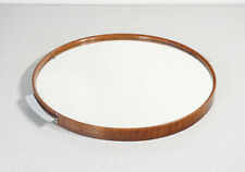 ⚜️ Bandeja Diseño Arte Deco Circular Marco Madera Espejo Época 1960 Vintage comprar usado  Enviando para Brazil