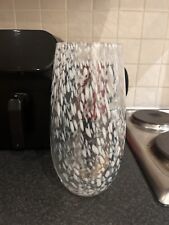 Vase clear white for sale  BOOTLE