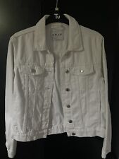 White denim jacket for sale  MANCHESTER
