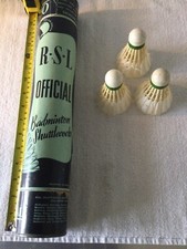 Vintage shuttlecock tube for sale  LYDNEY