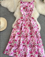 Robe rose vintage d'occasion  La Chapelle-Saint-Luc