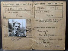ww2 identity card for sale  PRESTON