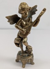 Vintage brass cherub for sale  MANCHESTER